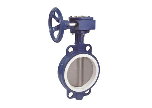 对夹式衬氟蜗轮蝶阀